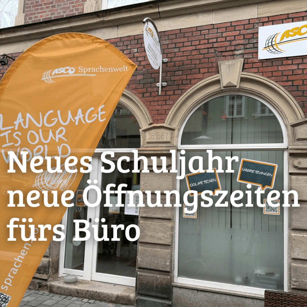 Neue Büro-Öffnungszeiten ASCO